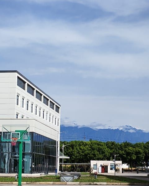 our modern metal spinning factory (KMS), featuring a clean, spacious, and eco‑friendly industrial environment. Surrounded by greenery and mountains, the plant reflects our commitment to sustainable manufacturing and a high‑quality workplace