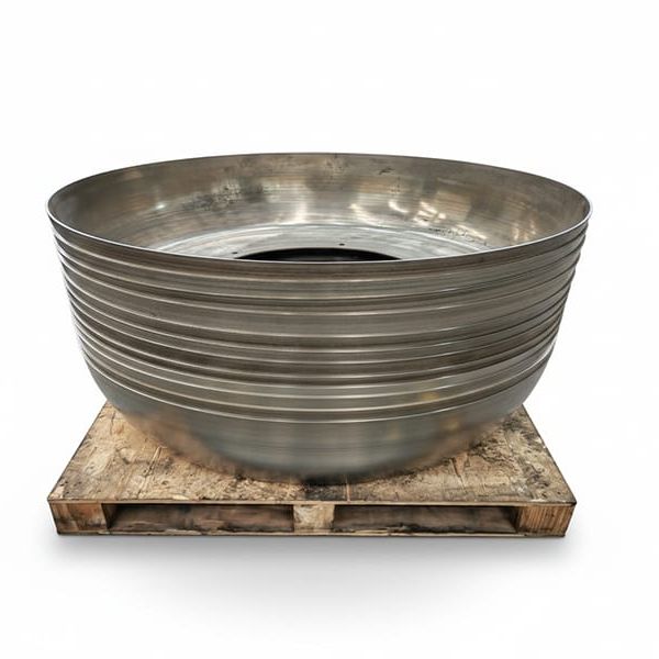 High-strength 1000mm centrifugal disk manufactured in SUS304 stainless steel using precision metal spinning, ideal for automatic feeding and automation equipment. Features consistent forming quality and excellent durability.