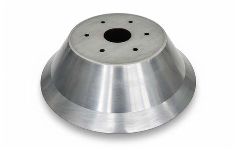 Durable carbon steel hopper for agricultural machinery, manufactured by high‑strength metal spinning for excellent forming consistency. Ideal for mass production with competitive pricing, stable performance, and reliable structural strength.